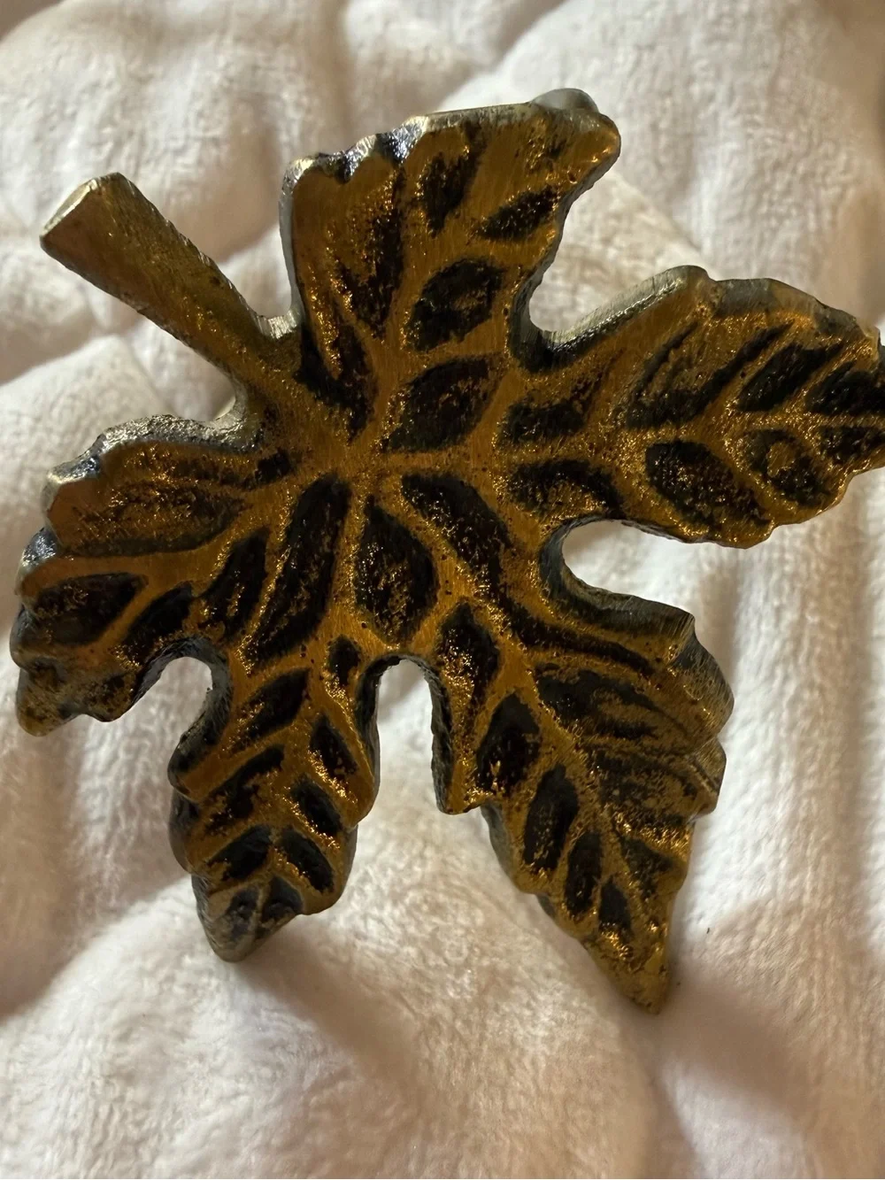 VTG Antique Brass Maple Leaf Napkin Rings Bulk Lot of 23 Fall Thanksgiving Decor